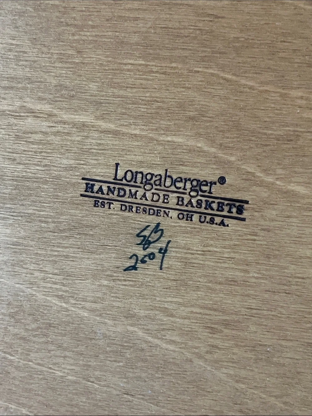 Retired Longaberger #10693 Household Caddy Basket – SB 2004 – Dresden, Ohio
